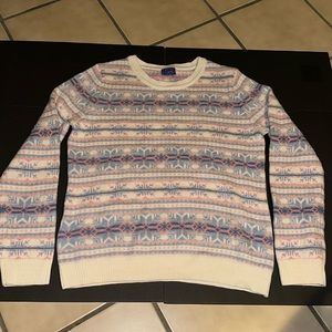 Le Tigre XL Women’s vintage fair isle pastel sweater kaweii fairy kei